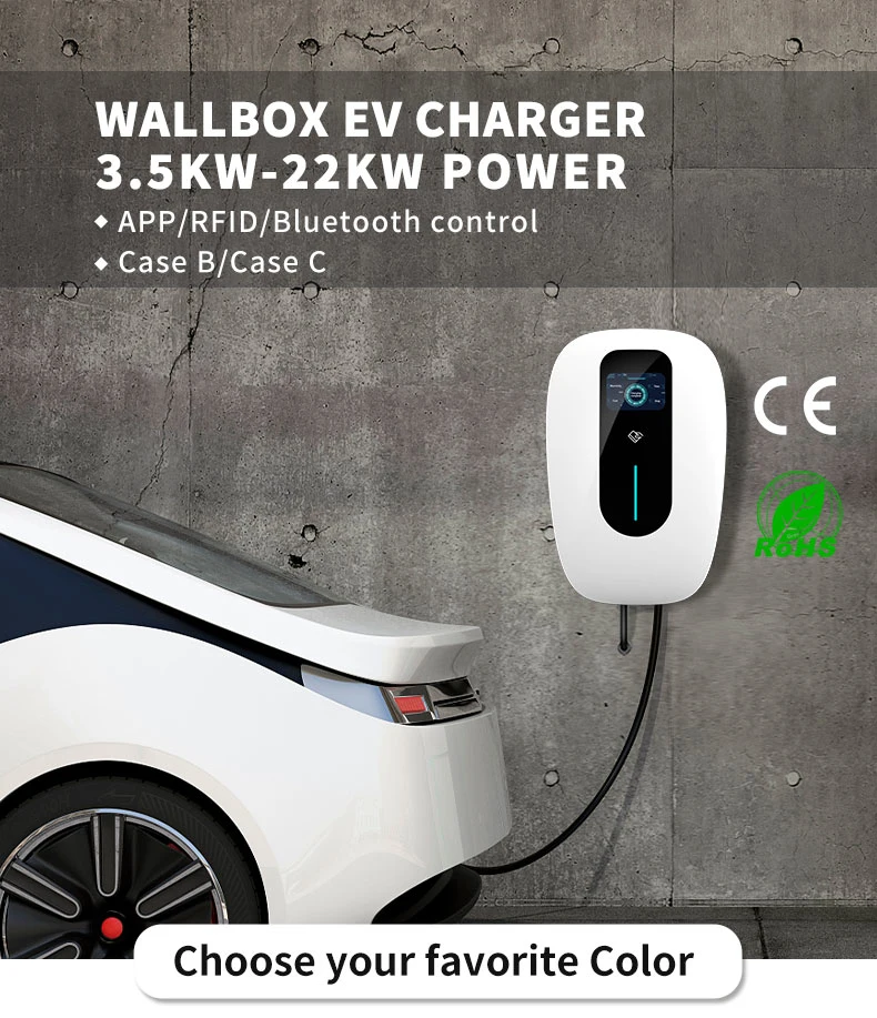 Green Science Dynamic Load Balance APP Smart EV Charger for Home Solar Charging Station