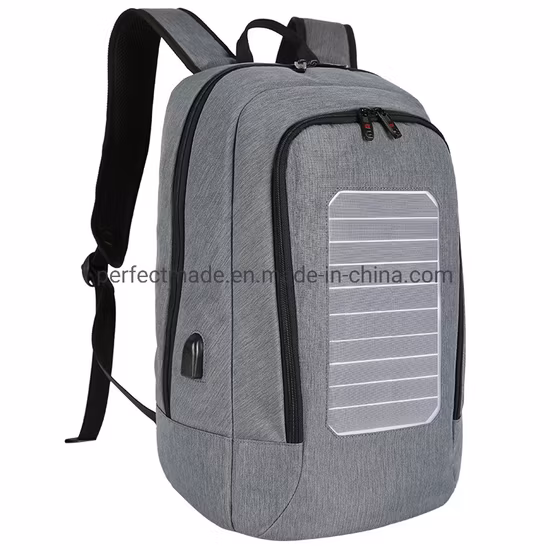 Anti-Theft Solar Energy Power Charging Backpack with USB Charging Port