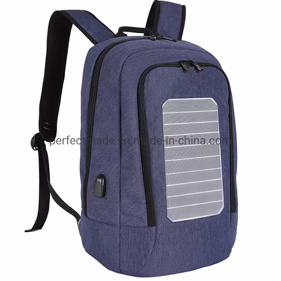 Anti-Theft Solar Energy Power Charging Backpack with USB Charging Port