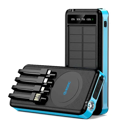 Outdoor 10000mAh Portable Solar Charger Waterproof Solar Power Bank Panel Charger